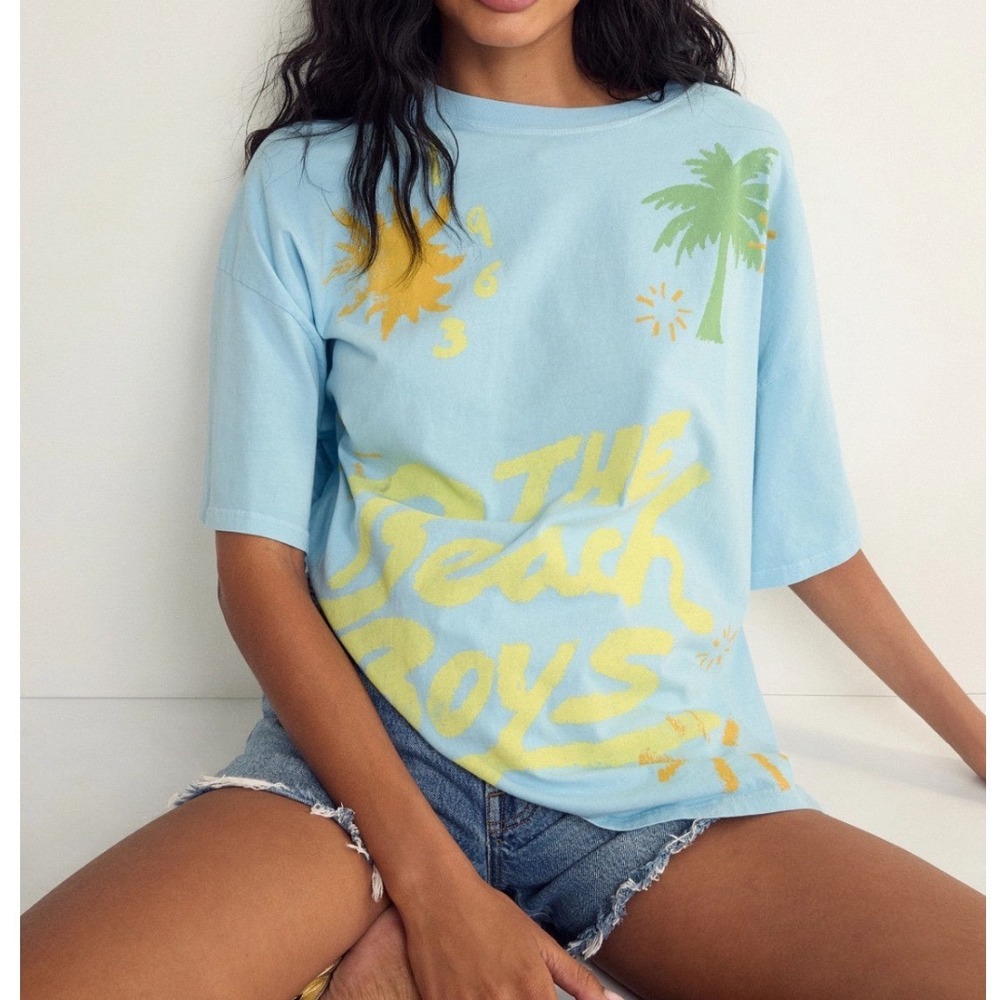Daydreamer The Beach Boys Doodle OS Tee Bluey T1536TBB667 One Size NEW
